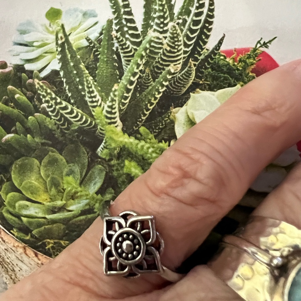 New Mandala Sacred Pattern Ring - image 2
